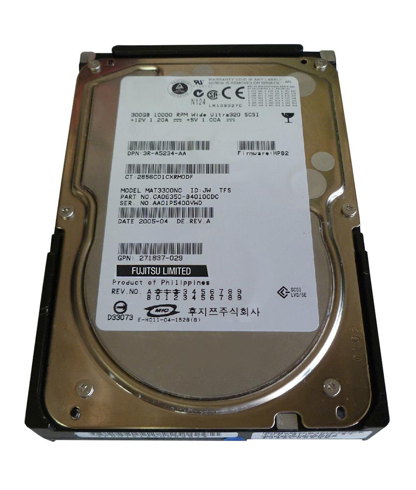 MAT3300NC Fujitsu Enterprise 300GB 10000RPM Ultra-320 SCSI 80-Pin 8MB Cache 3.5-inch Internal Hard Drive