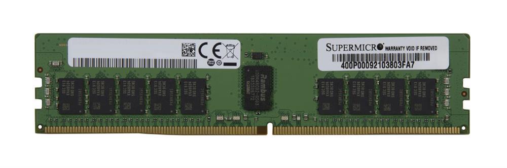 MEM-DR416L-CL03-ER32 Supermicro 16GB PC4-25600 DDR4-3200MHz Registered ECC CL22 288-Pin DIMM 1.2V Single Rank Memory Module