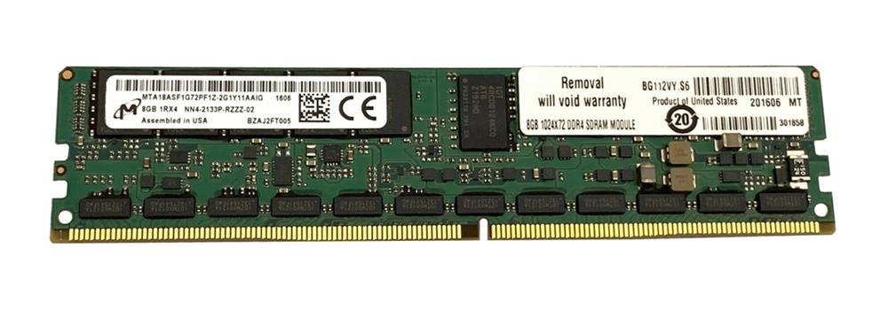 MTA18ASF1G72PF1Z-2G1 Micron 8GB PC4-17000 DDR4-2133MHz Registered ECC CL15 288-Pin NVDIMM 1.2V Single Rank Memory Module