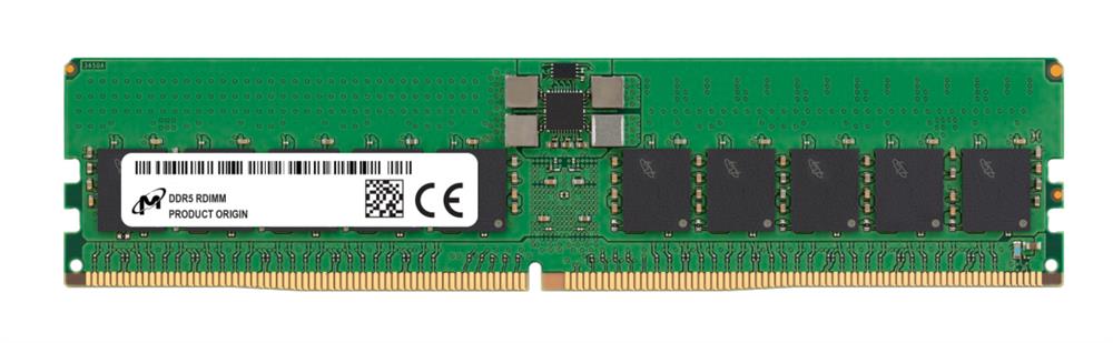 MTC20F2085S1RC48BA1R Micron 32GB PC5-38400 DDR5-4800MHz ECC Registered CL40 288-Pin DIMM 1.1V Dual Rank Memory Module