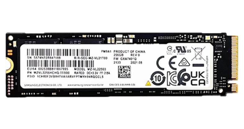 MZVL21T0HCLR-00B00 Samsung PM9A1 Series 1TB TLC PCI Express 4.0 x4 NVMe M.2 2280 Internal Solid State Drive (SSD)