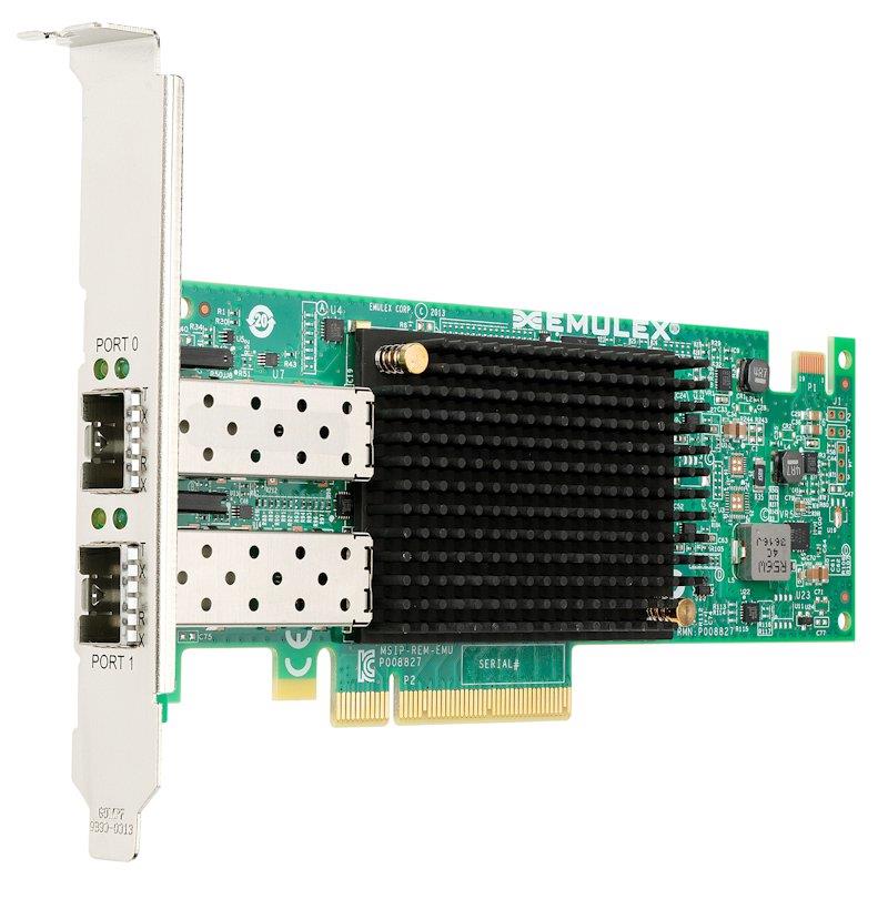 OCE14102-NX Emulex OneConnect Dual-Ports 10Gbps 10Gigabit SFP+ PCI Express Network Card
