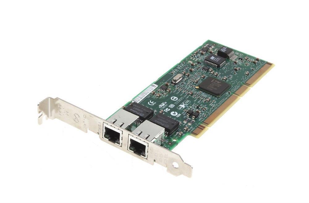 PWLA8492MTBLK Intel PRO/1000 MT Dual-Ports RJ-45 1Gbps 10Base-T/100Base-TX/1000Base-T Gigabit Ethernet PCI-X Server Network Adapter
