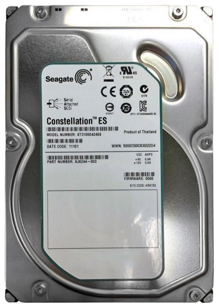 ST31000424SS Seagate Constellation ES 7200.1 1TB 7200RPM SAS 6Gbps 16MB Cache 3.5-inch Internal Hard Drive