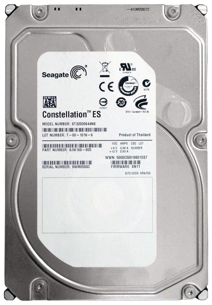 ST32000644NS Seagate Constellation ES 2TB 7200RPM SATA 3Gbps 64MB Cache 3.5-inch Internal Hard Drive