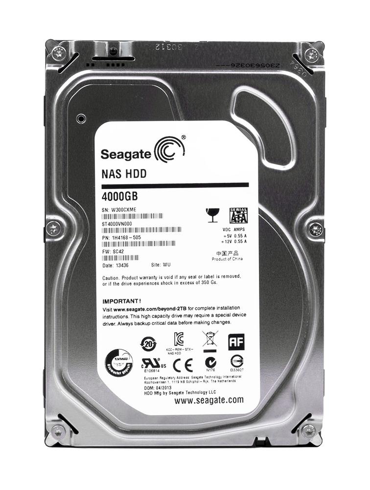 ST4000VN000 Seagate NAS HDD 4TB 5900RPM SATA 6Gbps 64MB Cache 3.5-inch Internal Hard Drive