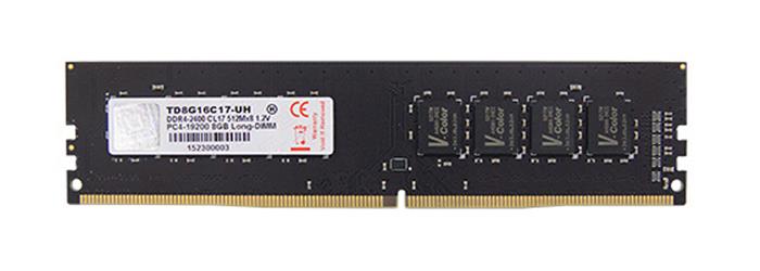 TD8G16C17-UH V-Color 8GB PC4-19200 DDR4-2400MHz non-ECC Unbuffered CL17 288-Pin DIMM 1.2V Dual Rank Memory Module
