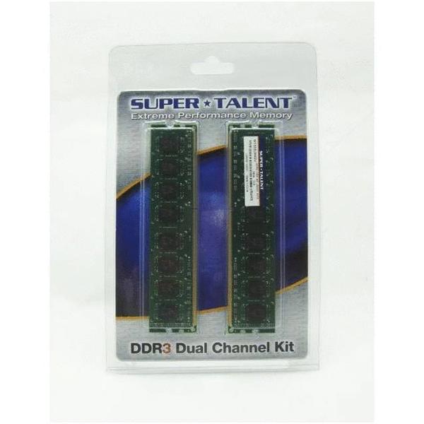 W1600UX4GV Super Talent 4GB Kit (2 X 2GB) PC3-12800 DDR3-1600MHz non-ECC Unbuffered CL11 240-Pin DIMM Dual Rank Memory