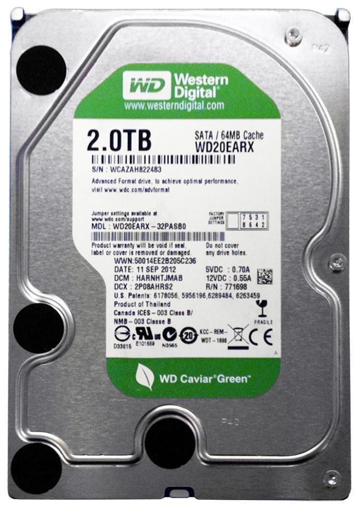 WD10EACS Western Digital Caviar Green 1TB 7200RPM SATA 3Gbps 16MB Cache 3.5-inch Internal Hard Drive