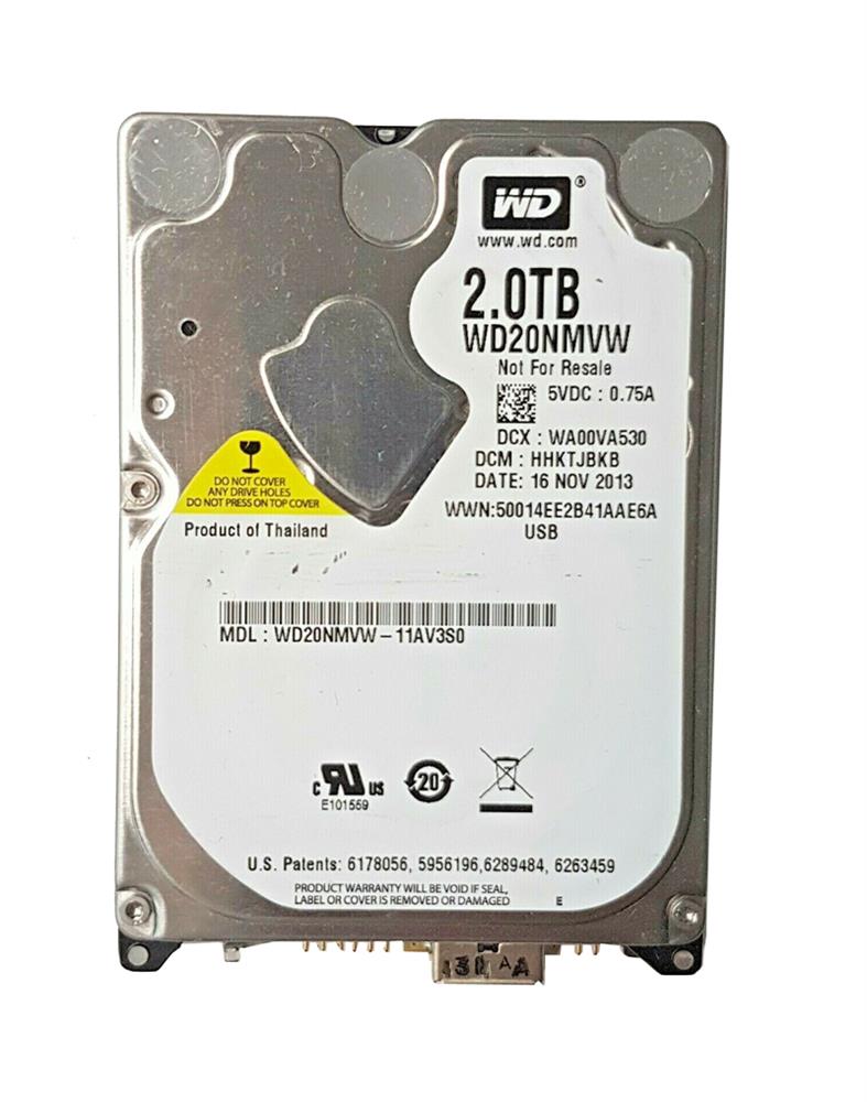 WD20NMVW-11AV3S0 Western Digital Green 2TB 5400RPM USB 3.0 2.5-inch Internal Hard Drive