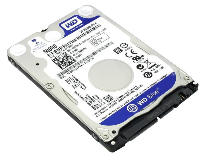 WD5000LPVX-75V0TT0 Western Digital Blue 500GB 5400RPM SATA 6Gbps 8MB Cache 2.5-inch Internal Hard Drive