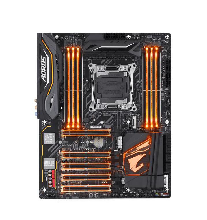 X299 AORUS Ultra Gaming Pro Gigabyte Socket LGA 2066 Intel X299 Express Chipset Core X-Series Processors Support DDR4 8x DIMM 8x SATA 6.0Gb/s ATX Motherboard (Refurbished)