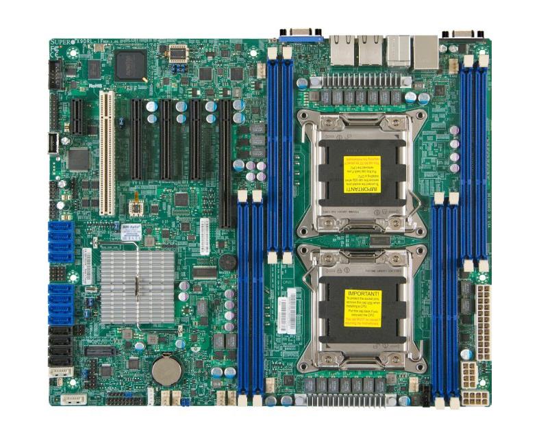X9DRH-IF-O SuperMicro X9DRH-iF Dual Socket LGA 2011 Intel C602 Chipset Intel Xeon E5-2600/E5-2600 v2 Processor Support DDR3 16x DIMM 2x SATA 3.0Gb/s Extended-ATX Server Motherboard (Refurbished)