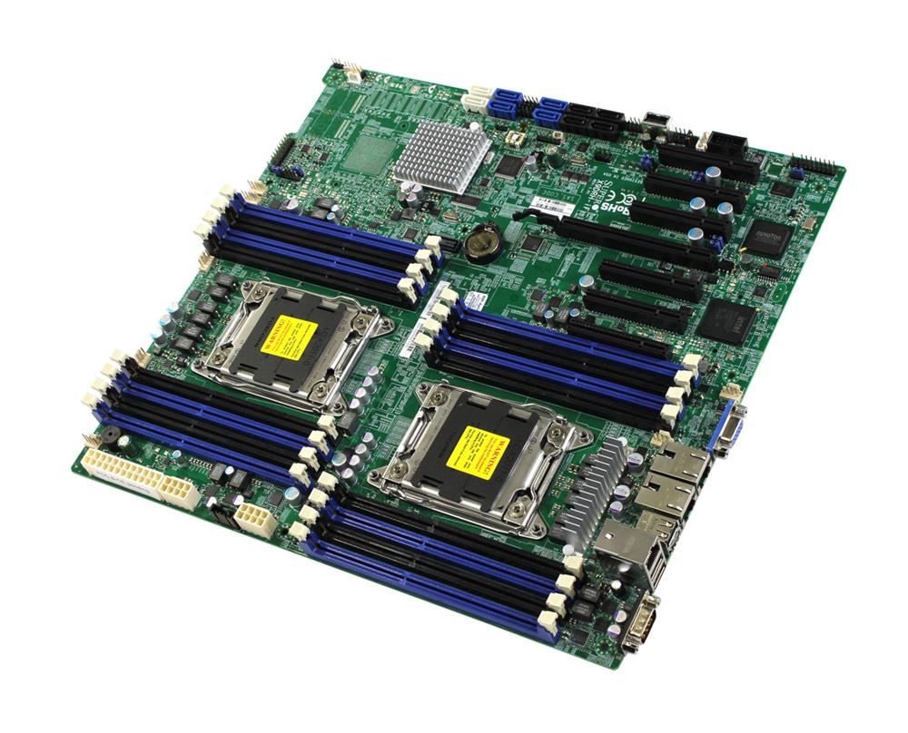 X9DRH-iF SuperMicro Dual Socket LGA 2011 Intel C602 Chipset Intel Xeon E5-2600/E5-2600 v2 Processor Support DDR3 16x DIMM 2x SATA 3.0Gb/s Extended-ATX Server Motherboard (Refurbished)
