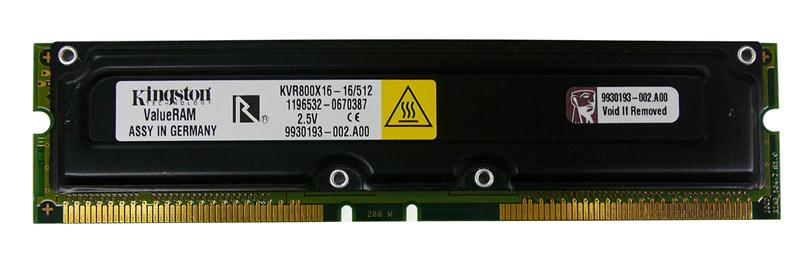 Kingston KVR800X16-16/512