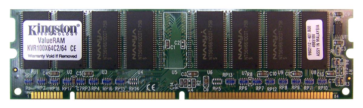Kingston KVR100X64C2/64
