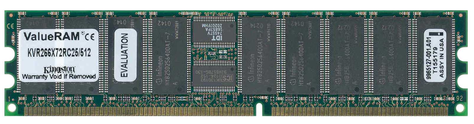 Kingston KVR266X72RC25/512I