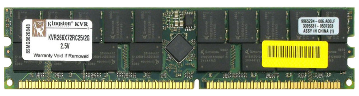Kingston KVR266X72RC25L/2G