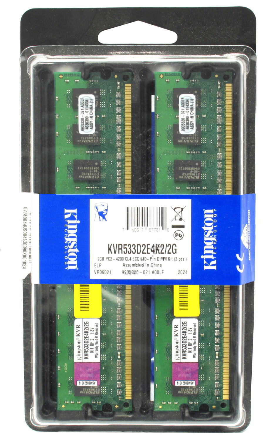 Kingston KVR533D2E4K2/2G