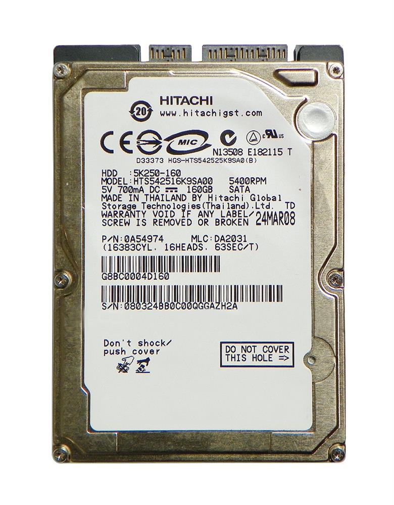 Hitachi HTS542516K9SA00