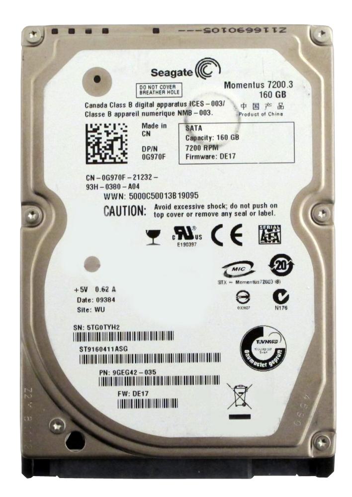 Seagate ST9160411ASG