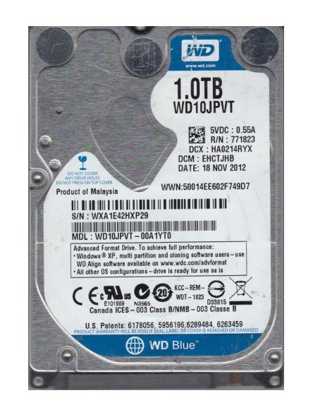 Western Digital WD10JPVT-00A1YT0