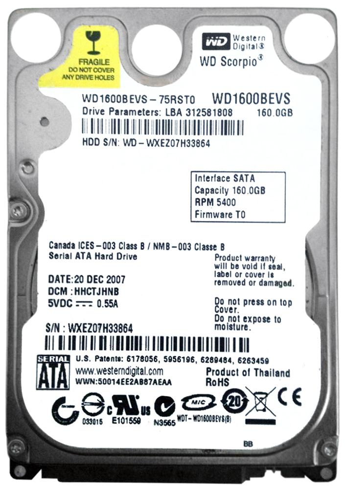 Western Digital WD1600BEVS