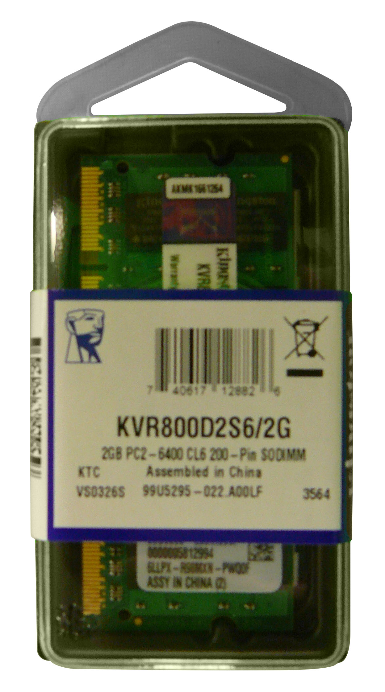 Kingston KVR800D2S6/2G