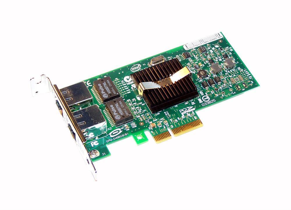 D50868-001 Intel PRO/1000 PT Dual-Ports RJ-45 1Gbps 10Base-T/100Base-TX/1000Base-T Gigabit Ethernet PCI Express x4 Server Network Adapter