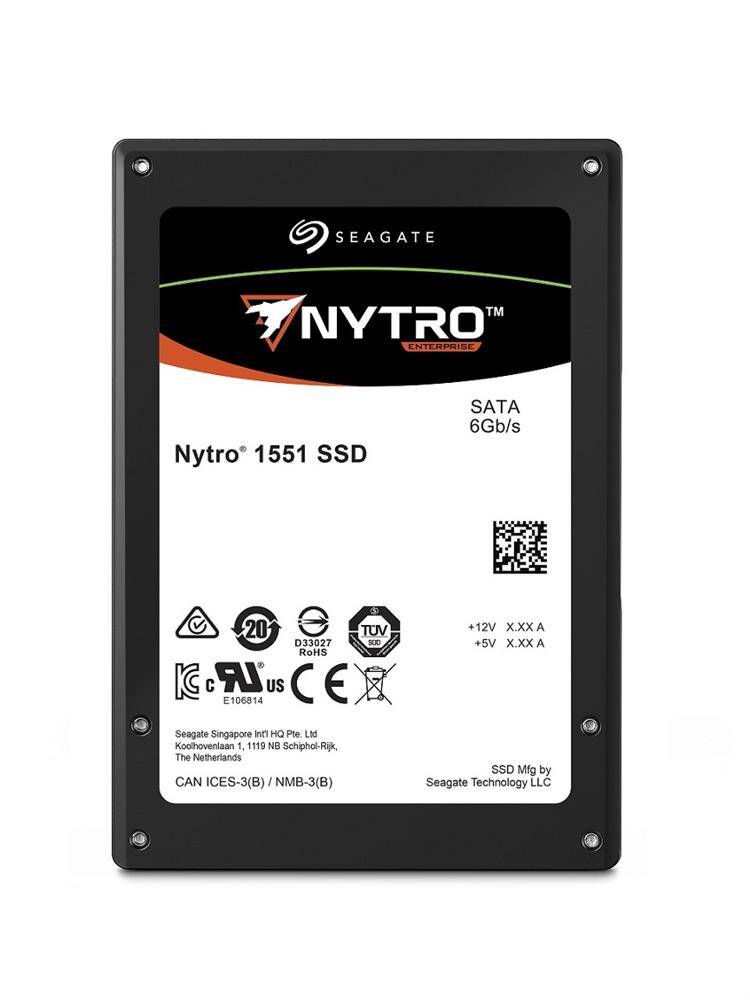 XA1920ME10063 Seagate Nytro 1551 Series 1.92TB TLC SATA 6Gbps Mainstream Endurance 2.5-inch Internal Solid State Drive (SSD)